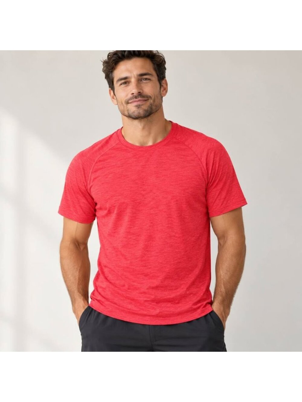 Lululemon Metal Vent Tech Men’s Large Red Short Sleeve Shirt